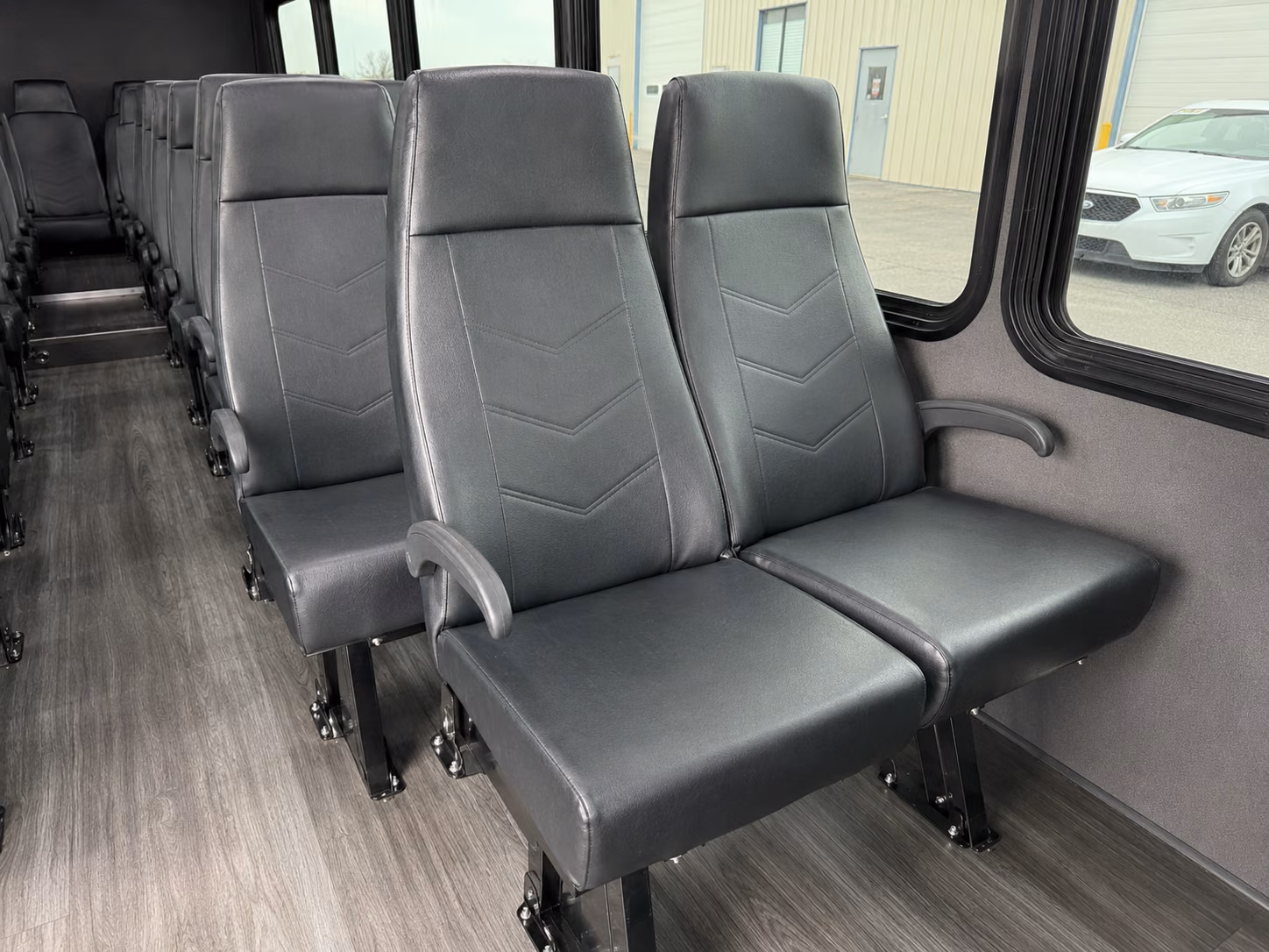 west covina 20 passenger minibus inside