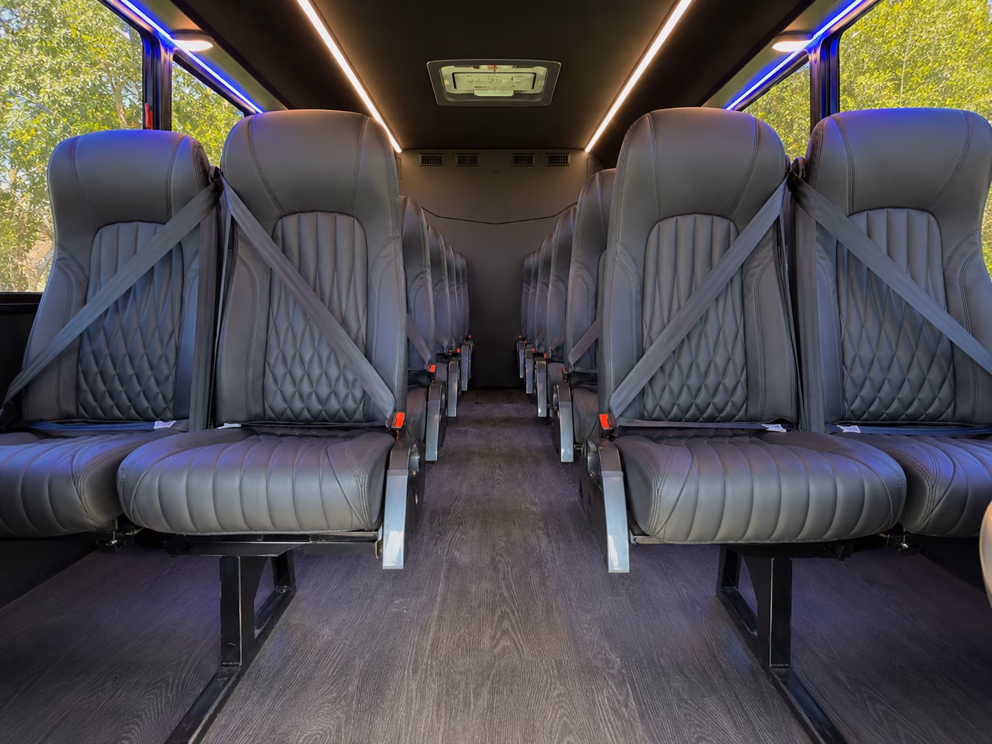 west covina 20 passenger minibus interior