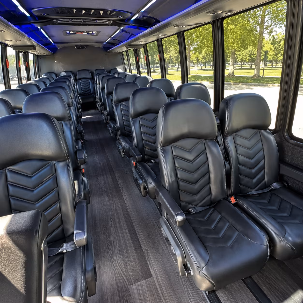 west covina 30 passenger minibus interior