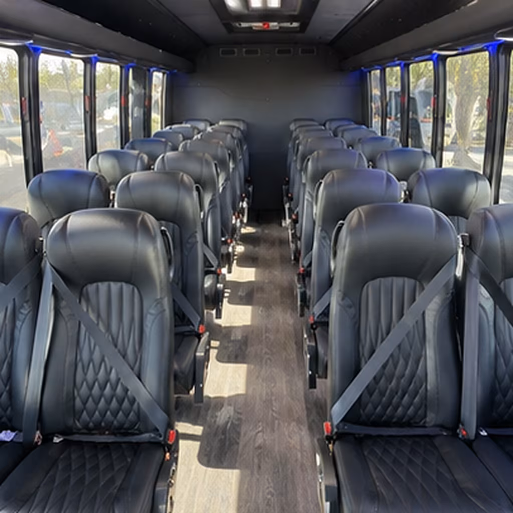 west covina 35 passenger minibus inside