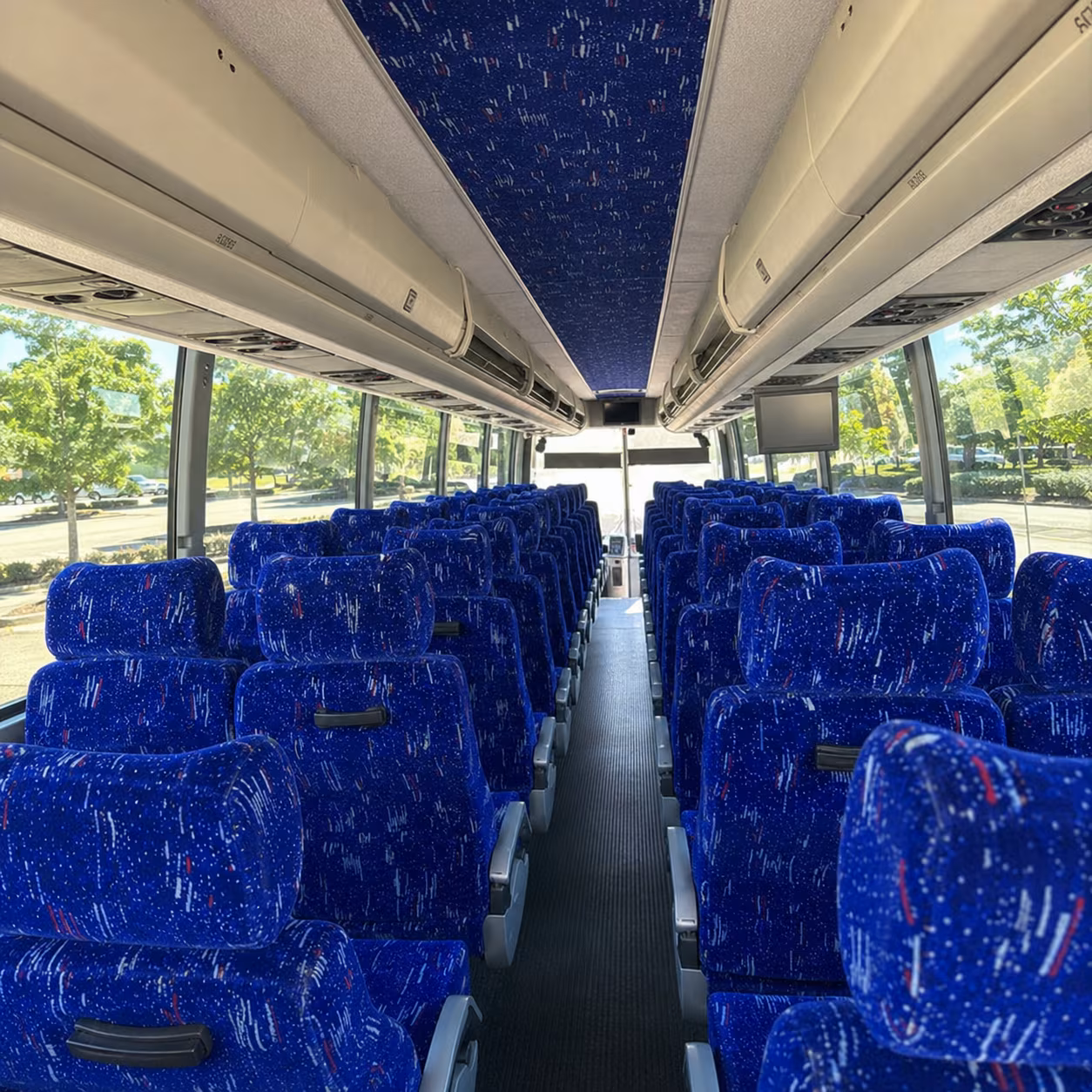 west covina 56 passenger charter bus interior