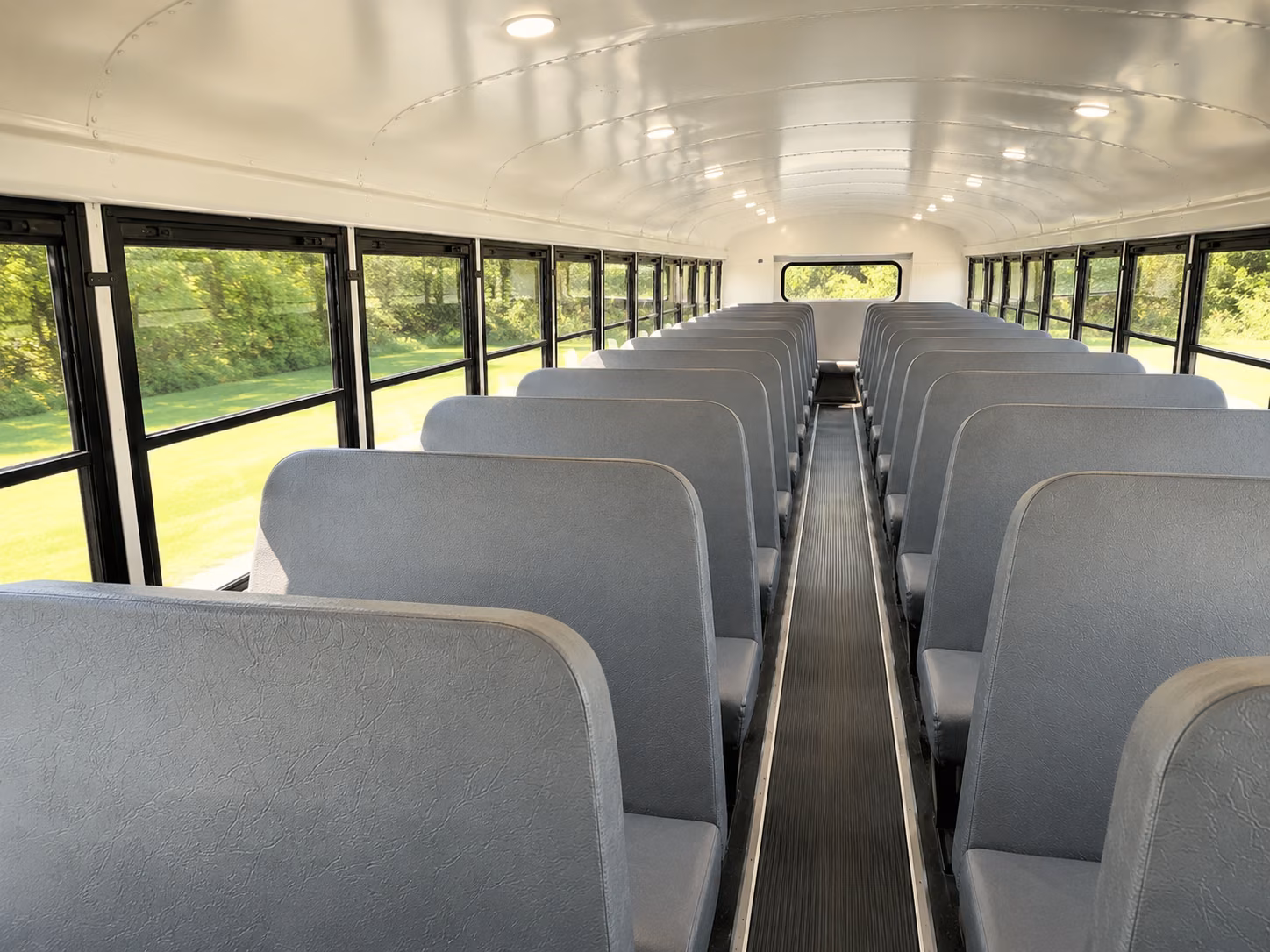 west covina school bus inside