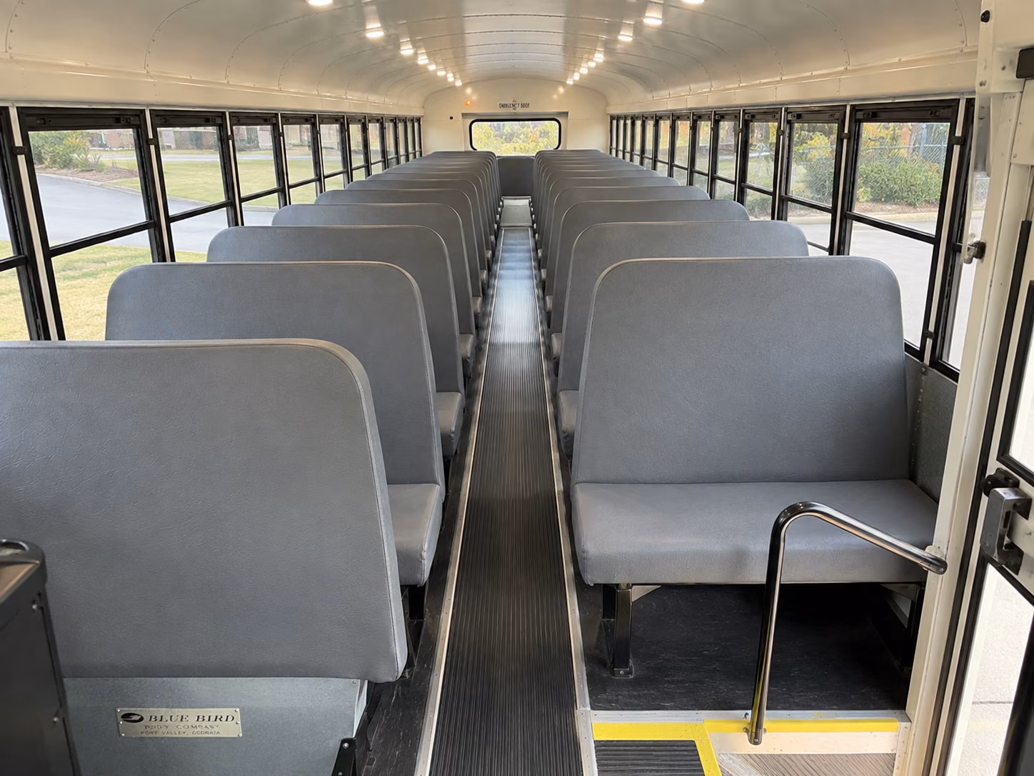 west covina school bus interior